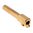 9mm Luger canna 1:10 passo non filettata in acciaio inox, rivestimento PVD oro (Tin)