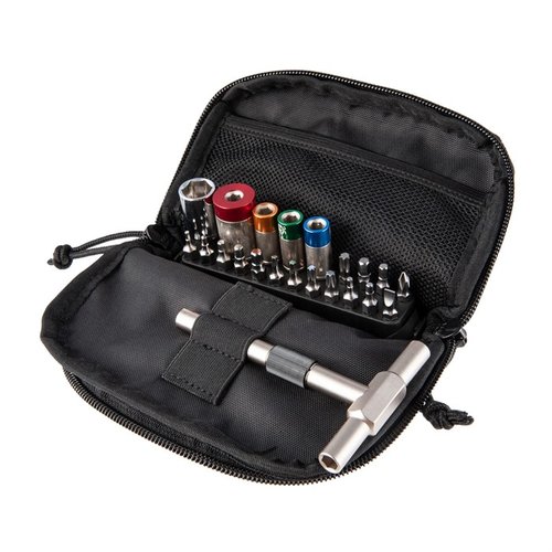 Il kit 4 LIMITER è l'ideale per il campo, completo di limitatori di coppia da 15, 25, 45 e 65 Inch Lbs, 16 punte e una comoda borsa deluxe.