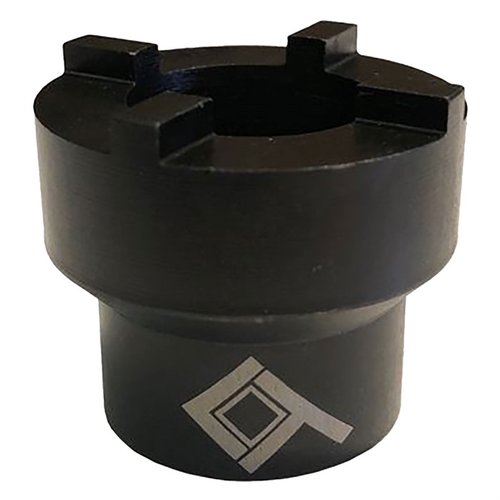 Strumento di installazione Flange riutilizzabile in acciaio al carbonio trattato termicamente, progettato per il Law Tactical Folding Stock Adapter, con drive quadrato da 3/8".