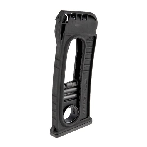 Il MA-Loader per AR-15 consente ricariche rapide e facili, senza modifiche necessarie, caricando 10 proiettili 7.62 NATO o 5.56 NATO direttamente dalla porta di espulsione.