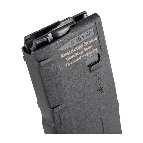 L'AR-9 Endomag da 10 colpi è progettato per i fucili AR-15, compatibile con tutte le armi e munizioni 9mm, ideale per chi vive in stati con restrizioni di capacità.