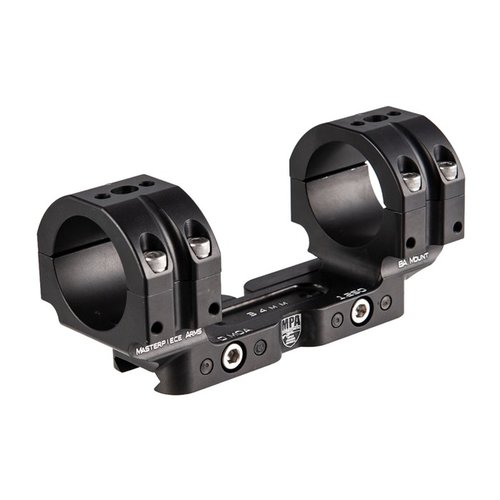 I supporti BA Series di MASTERPIECE ARMS sono realizzati in alluminio 6061 T6, offrono un ritorno assoluto allo zero e garantiscono un bloccaggio sicuro su basi Picatinny.