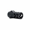 Il freno di bocca 9MM 3-lug consente un rapido attacco di soppressori, mantenendo la mitigazione del flash e la gestione del rinculo quando si spara senza soppressore.