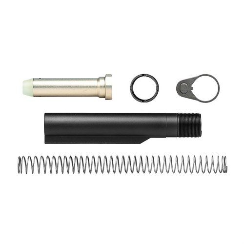 Il kit buffer AR-15 di Aero Precision include un tubo in alluminio 7075-T6, molle e pesi di buffer diversi per ridurre l'overgassing e migliorare la gestione del rinculo.