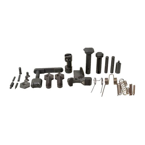Il kit AR Enhanced Lower Receiver Parts offre un aggiornamento completo per AR15, con un gruppo di controllo del fuoco che garantisce un'ottima sensazione del grilletto.
