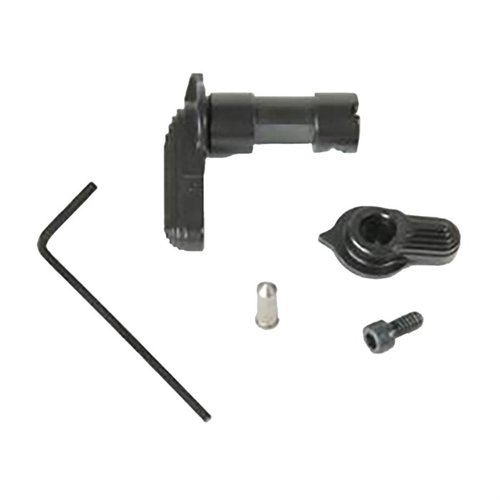 Il Geissele Posi-Lock Ambidextrous Safety offre un'ottima sensazione al tatto, accesso facile con entrambe le mani e costruzione in acciaio inossidabile 400 Series.