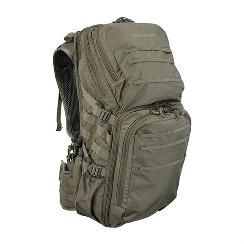 Lo zaino HISPEED II di EBERLESTOCK offre una forma unica per un trasporto vicino al corpo, con tasche esterne, compatibilità MOLLE e scomparti interni versatili.