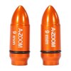Le AMMO SNAP CAP DUMMY ROUNDS A-ZOOM 9MM LUGER consentono di praticare il caricamento, lo scaricamento e il dry firing, migliorando le abilità di tiro e la gestione dell'arma.