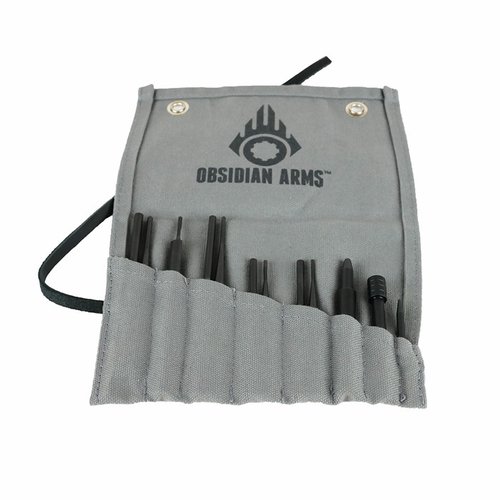 Il set di punte Armorer's 12 pezzi di Obsidian Arms è realizzato in acciaio 4140, resistente alla corrosione e include tutti gli attrezzi necessari per l'AR-15.