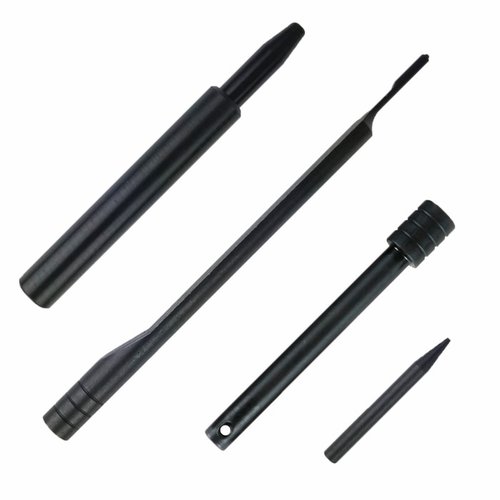 Set di attrezzi Armorer's Specialty 4 pezzi per AR-15, realizzati in acciaio 4140, con finitura QPQ, coperti da garanzia a vita per una costruzione facile e duratura.