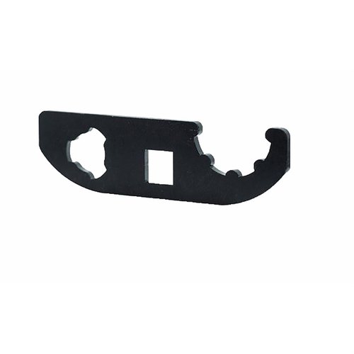 Strumento a doppia faccia che offre una chiave 3-Lug per l'installazione e la rimozione di dispositivi di bocca 3-lug da 9mm e del QD Blast Shield Angstadt Arms.