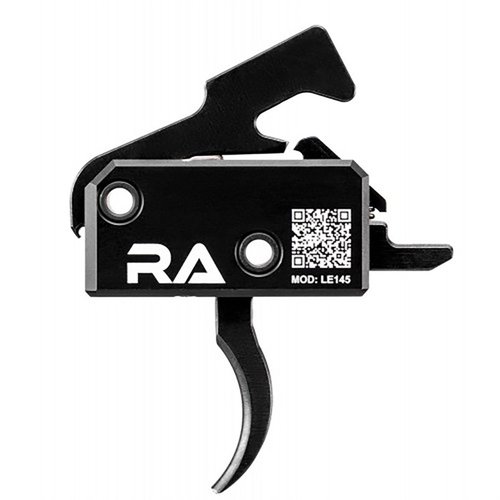 Il grilletto AR-15 LE145 offre un sistema a singolo stadio con un peso di 4,5 lb, una rottura pulita e un design drop-in per un'installazione facile e veloce.