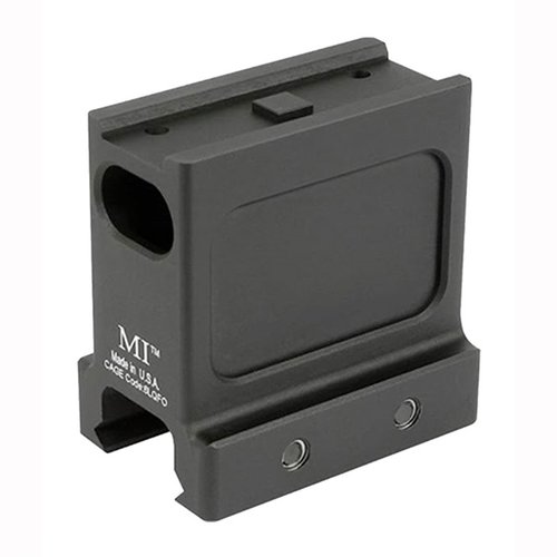 Montaggio ottico T1/T2 di Midwest Industries, leggero e robusto, realizzato in alluminio 6061 T6, con finitura anodizzata e garanzia a vita.