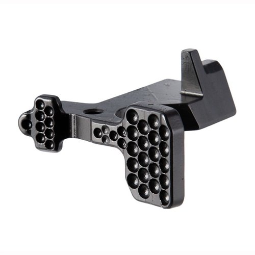 Il bolt catch AR-15 ABC/R V3 offre una superficie aumentata, un design angolato e opzioni per utenti destrorsi e mancini, migliorando l'accesso e la funzionalità.