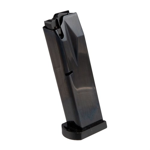 Il caricatore Beretta 92 blued steel da 18 colpi offre un'ottima qualità OEM, cambio rapido, finitura blued scura e follower in polimero per un funzionamento fluido.