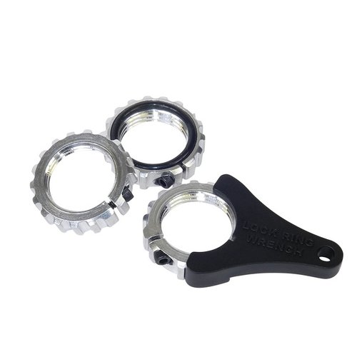 Anelli di bloccaggio in alluminio con O-ring per una presa sicura e senza slittamenti, facili da installare e rimuovere, compatibili con i dies Lee.