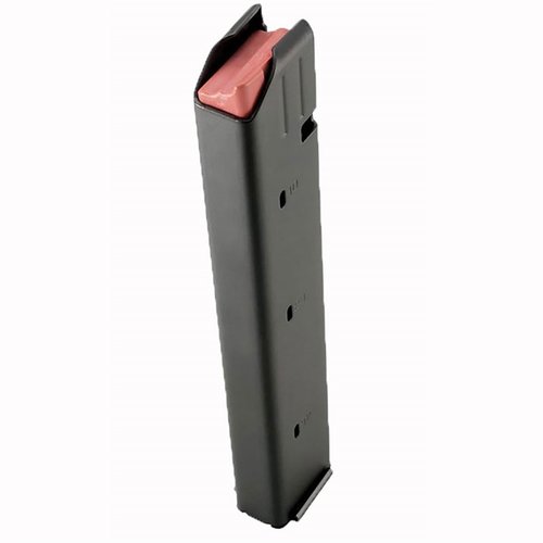 Il caricatore DURAMAG SS™ per AR-15 offre una capacità di 32 colpi, una costruzione in acciaio inossidabile e una molla anti-affaticamento EverFlex™, garantendo un caricamento facile.