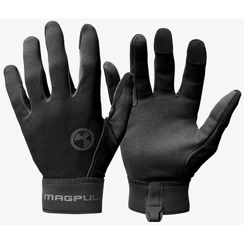 I guanti Magpul Technical Glove 2.0 sono leggeri e tattili, offrono protezione e destrezza, con compatibilità touchscreen e polsini in neoprene per una vestibilità sicura.