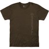T-shirt in cotone con logo VERT marrone medio