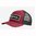 Patch wordmark trucker rosso/nero