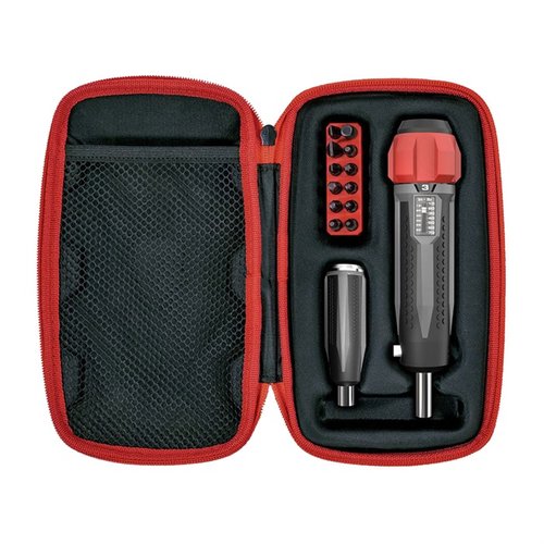 Il SMART-TORQ® Precision Torque Driver offre impostazioni di coppia regolabili, impugnatura ergonomica, feedback intuitivo e 12 bit per un'assemblaggio preciso delle armi.