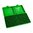 Scatola portamunizioni per pistola con coperchio ribaltabile 9MM-380 ACP 200 colpi verde