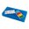 Contenitore per munizioni da pistola con coperchio ribaltabile 9MM-380 ACP 200 colpi blu trasparente