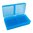 Scatola porta munizioni per fucile con coperchio ribaltabile 223-RUGER 6X47 200 colpi blu