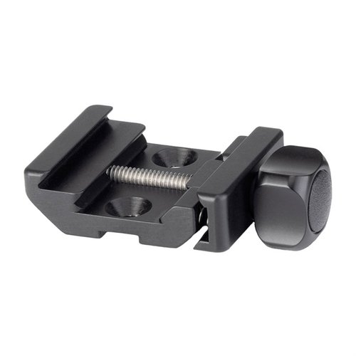 Il BTC-PRO 17-S BIPOD CLAMP di REALLY RIGHT STUFF consente un montaggio sicuro su rail picatinny, compatibile con bipod A.R.M.S. 17S, Thunderbeast e Magpul.