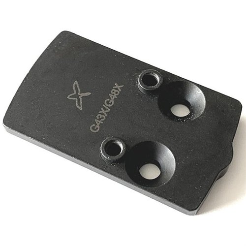 L'adattatore OPF-G43x/48 per RMRcc offre un montaggio stabile e basso, eliminando il gap con la piastra di tenuta, realizzato in acciaio 1018 nitrurato.