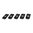 LINK Sistema copri-rail 5 pezzi nero