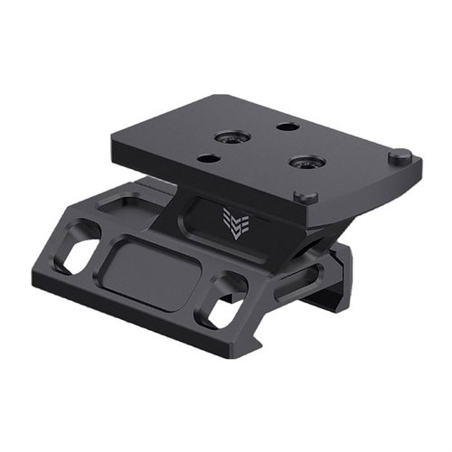 Il Rebel Riser Dot Sight Mount è realizzato in alluminio 6061 ultra-skeletonized, leggero e resistente, con configurazioni di co-witness adattabili per una visione ottimale.