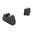Set di mire compatibili con ottiche per Glock G1-5, zigrinate, nere
