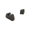 I set di mire Ameriglo per Glock offrono una vista elevata, compatibile con ottiche red dot e soppressori, garantendo precisione e versatilità.