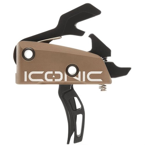 L'AR-15 ICONIC TRIGGER offre un'esperienza di tiro senza pari con un design a due stadi, un'installazione facile e un reset tattile rapido per prestazioni elevate.