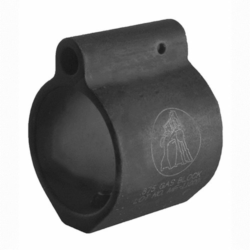 Il gas block TROY .875 è progettato per fucili a canna pesante, realizzato in acciaio 4140 pre-indurito con finitura MIL-STD, ideale per prestazioni elevate.