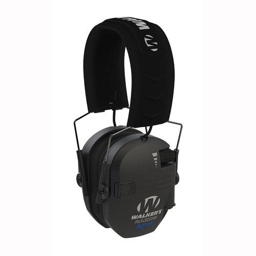 Le cuffie Walker's X-TRM Razor Digital offrono protezione acustica NRR 23 dB, comfort premium e tecnologia di soppressione attiva per un'esperienza di tiro superiore.