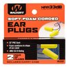 Gli Walkers Corded Foam Ear Plugs offrono una protezione acustica di 32 decibel e sono collegati per evitare di perderli durante le sessioni di tiro.