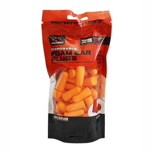 I tappi per le orecchie Walkers Game Ear offrono una protezione acustica efficace con un attacco a collana per non perderli mai, riducendo il rumore di 25 decibel.