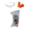 Kit occhiali da tiro e tappi auricolari in schiuma
