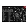 Il TEKMAT PISTOL GUN CLEANING MAT per CZ-75 offre una protezione robusta e flessibile, con un diagramma dettagliato e una superficie antiscivolo per una pulizia sicura.