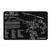 Il PISTOL GUN MAT di TEK MAT offre una protezione robusta per la tua arma durante la pulizia, con un diagramma dettagliato e una superficie morbida per evitare graffi.