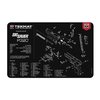 Il TEKMAT Pistol Gun Cleaning Mat per SIG Sauer P320 offre una protezione robusta, un diagramma dettagliato e una facile pulizia con acqua calda e detergente.