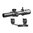 TOMAHAWK LPVO 1-4X24MM SFP ILLUMINATO GUERRILLA DOT BDC NERO CON ATTACCO