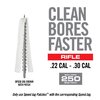 I BORE-MAX Speed Jag Patches offrono una pulizia del cannone più rapida ed efficace, grazie alla loro superiore assorbenza e alla superficie testurizzata che intrappola i residui.