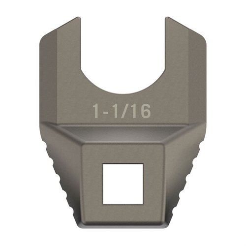 La MASTER-FIT FREE-FLOAT BARREL NUT WRENCH offre una presa solida e un controllo senza slittamenti, realizzata in acciaio inossidabile rivestito in titanio.