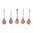 #107 SET BASE 5 PEZZI SCALPELLI PER INTAGLIO PALMARE