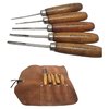 Set di scolpitura GUNSTOCK V & U di 5 pezzi per checkering e restauro, include punte di varie dimensioni per risultati precisi e professionali.