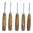 #106M SUB MINI MANICO DRITTO SET INTAGLIO LEGNO 5 PEZZI