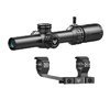 Il mirino Swampfox Arrowhead LPVO 1-6X24 offre ottiche superiori, torrette bloccabili, reticoli illuminati e un campo visivo ampio, ideale per uso professionale.